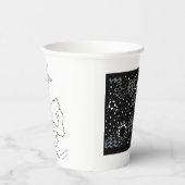 Rose Sketch and Starlight Silkscreen glassware 紙コップ (右)