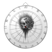 Rose skull ダーツボード (正面)