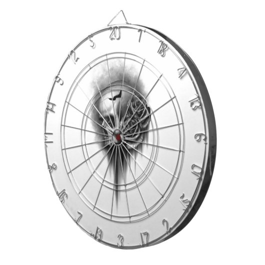 Rose skull ダーツボード (正面右)