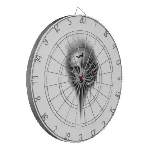 Rose skull ダーツボード (正面左)