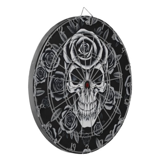 Rose Skull Dart Board ダーツボード (正面左)