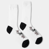 Rose Skull White Socks ソックス (右)