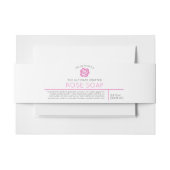 Rose soap or other pink beauty product label 招待状ベリーバンド (正面例)