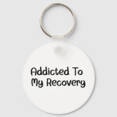 Rose Sobriety Chip | 12-Step Recovery Gift キーホルダー (裏面)