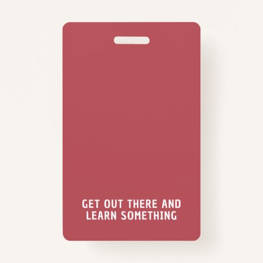 Rose Stripe Homeschool Student ID Badge バッジ (裏面)