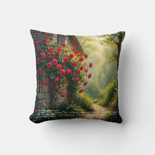 Rose Symbolism クッション (正面)