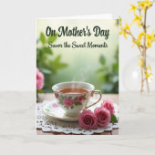 Rose Tea Mothers Day Card カード (黄色い花)