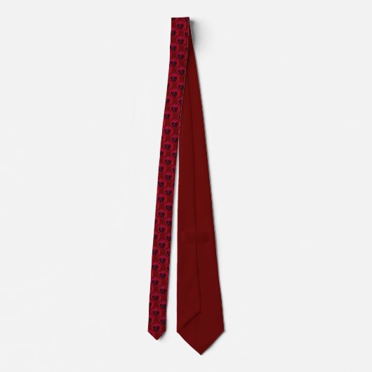 Rose Tie Beautiful Red Rose Neckties Romantic Gift ネクタイ (裏面)