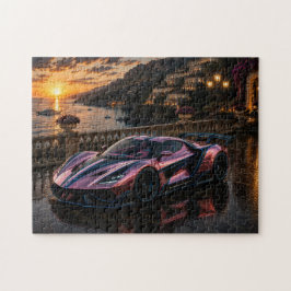 Rose Titanium — Luxury Pink Metallic Supercar ジグソーパズル