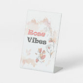 Rose Vibes - エレガントな花のモチーフ 台座サイン (正面)