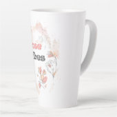 Rose Vibes – 美しい花のモチーフ カフェラテマグ (右アングル)