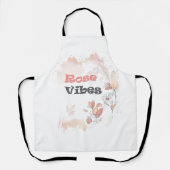 Rose Vibes – Aesthetic Floral Mood エプロン (正面)