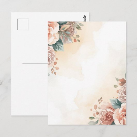 Rose Water Color ポストカード (正面/裏面)