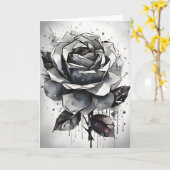 Rose - Watercolor flowers カード (黄色い花)