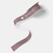 Rose & White ウェディング リザーブド サテンリボン (裏面)