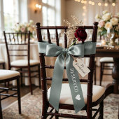 Rose & White wedding Reserved サテンリボン