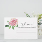 Rose - Who am I ブライダルシャワーゲーム 文房具 便箋 (スタンド正面)