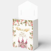 Rose Wildflower Fairytale Castle Baby Shower フェイバーボックス (見開き)