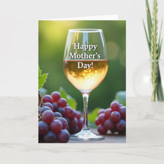 Rose Wine Mothers Day Card カード
