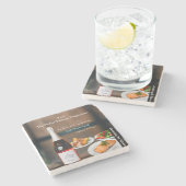 Rose Wine Pairing Guide/Mastering the Kitchen ストーンコースター (横)