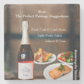 Rose Wine Pairing Guide/Mastering the Kitchen ストーンコースター (正面)