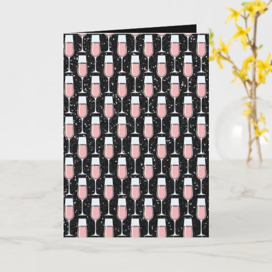 Rose Wine Pattern カード (黄色い花)