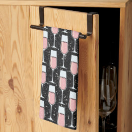 Rose Wine Pattern キッチンタオル