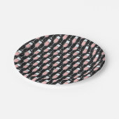 Rose Wine Pattern ペーパープレート (アングル)