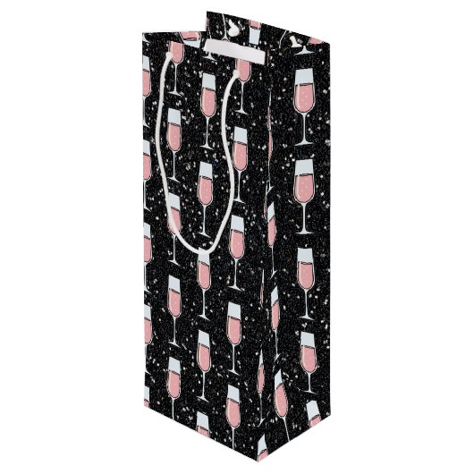 Rose Wine Pattern ワインギフトバッグ (裏面アングル)