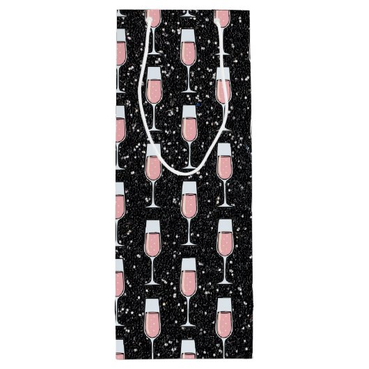 Rose Wine Pattern ワインギフトバッグ (裏面)