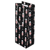 Rose Wine Pattern ワインギフトバッグ (正面アングル)