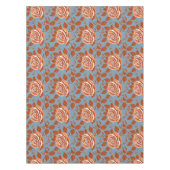 Rose With Warm Tones Of Orange And Rust テーブルクロス (正面)