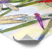 Roseann Meserveによるドラゴンフライサマーポスター ポスター (角)