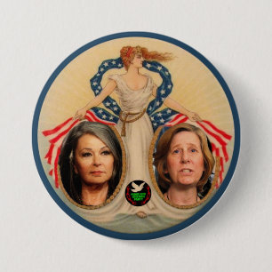 Roseanne Barr/シンディSheehan 2012年 缶バッジ