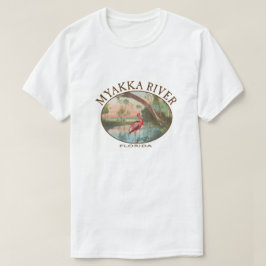 Roseate SpoonbillとMyakka川フロリダ Tシャツ