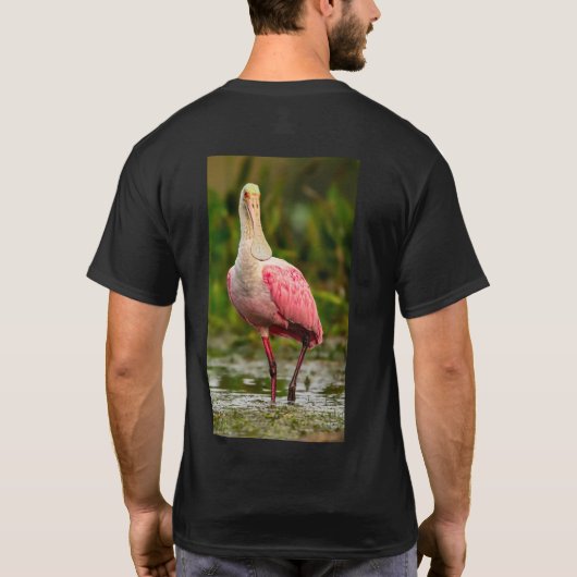 Roseate spoonbill tシャツ (裏面)