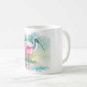 Roseate Spoonbill Watercolor REF97 - Watercolor コーヒーマグカップ (正面右)