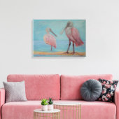 ROSEATE SPOONBILLS IN FLORIDA Canvas Print キャンバスプリント (インサイチュ (リビング))