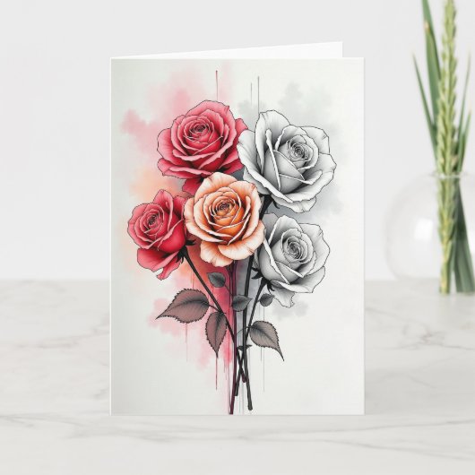 Roseate Sweet Mothers Day Card カード (正面)
