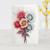 Roseate Sweet Mothers Day Card カード (黄色い花)