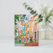 Roseau, la ville tropicale de la Dominique ポストカード (スタンド正面)