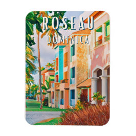 Roseau, la ville tropicale de la Dominique マグネット