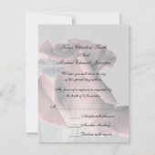 Rosebudエレガントの応結婚答RSVPカード 出欠カード (正面)