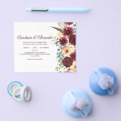 RoseBudgetエレガント招待状は結婚式に。 チラシ (シングル)