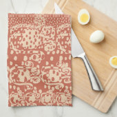 Rosebulbs Cupflowers キッチンタオル (四つ折り)