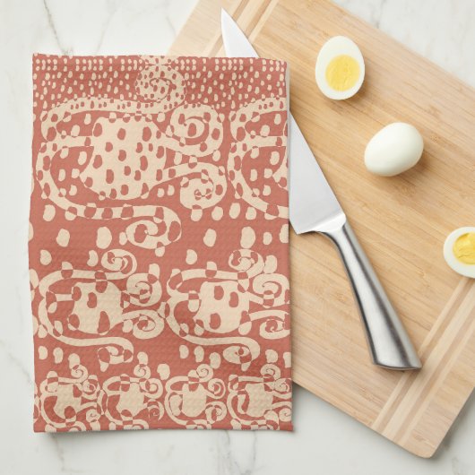 Rosebulbs Cupflowers キッチンタオル (四つ折り)