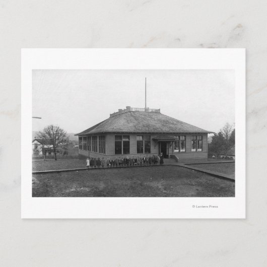 Roseburg、またはウェストサイドパブリックスクールのビュー ポストカード (正面)