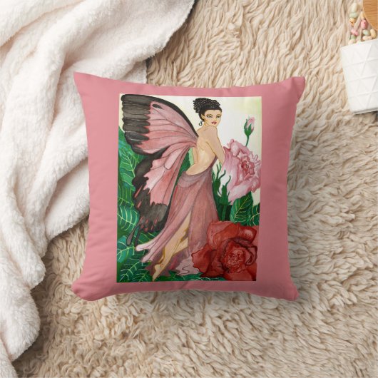 Rosebushの妖精 クッション (ブランケット)