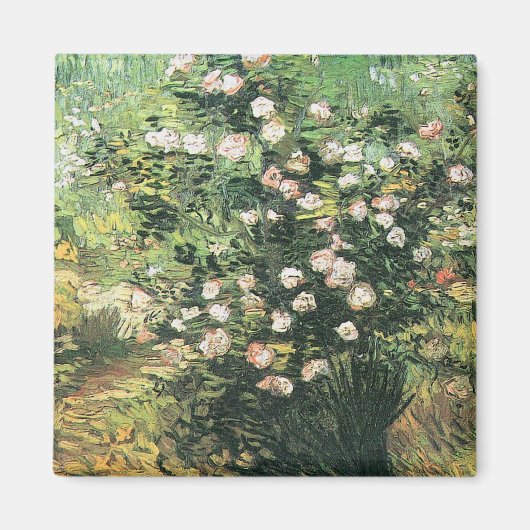 Rosebush in Blossom by Vincent vanゴッホ マグネット (正面)