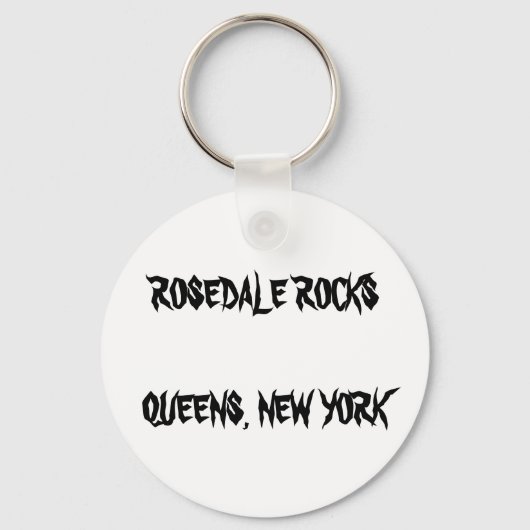 ROSEDALE ROCKS QUEENS, NEW YORK KEYRING キーホルダー (正面)